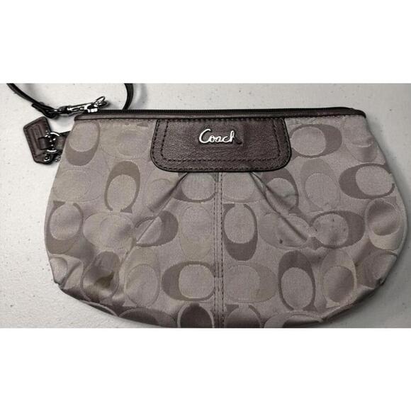 Coach Handbags - Coach Signature Print Wristlet Wallet